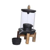 Maxbell Ceramic Backflow Incense Burner Feng Shui Incense Holder for Home SPA Office
