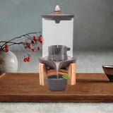 Maxbell Ceramic Backflow Incense Burner Feng Shui Incense Holder for Home SPA Office