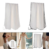 Maxbell Suspender Bathrobe Soft Lady Bath Towel for Women for Hotel Birthday Bedroom white edge