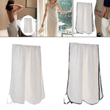 Maxbell Suspender Bathrobe Soft Lady Bath Towel for Women for Hotel Birthday Bedroom white edge