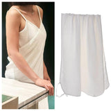 Maxbell Suspender Bathrobe Soft Lady Bath Towel for Women for Hotel Birthday Bedroom white edge