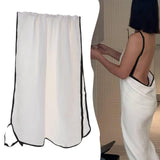 Maxbell Suspender Bathrobe Soft Lady Bath Towel for Women for Hotel Birthday Bedroom black edge