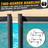 Maxbell 4Pcs Spring Hook Latch Compact for Bathroom Doors Pool Fencing Wooden Fences