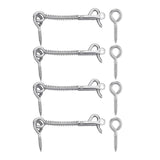 Maxbell 4Pcs Spring Hook Latch Compact for Bathroom Doors Pool Fencing Wooden Fences