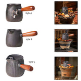 Maxbell Tea Pot Chinese Traditional Sturdy 600ml Tea Maker for Camping Steeping Home Style A