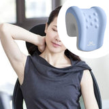 Maxbell Headrest for Office Chair Comfort Memory Foam Head Rest Pillow for Adults Blue Gray