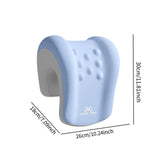 Maxbell Headrest for Office Chair Comfort Memory Foam Head Rest Pillow for Adults Blue Gray