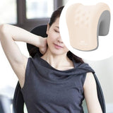 Maxbell Headrest for Office Chair Comfort Memory Foam Head Rest Pillow for Adults Beige Gray