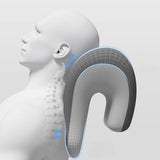 Maxbell Headrest for Office Chair Comfort Memory Foam Head Rest Pillow for Adults Gray