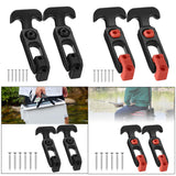 Maxbell 2Pcs T Handle Hasp Draw Latch Replacement for Engineering Machine Coolers RV Black