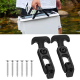 Maxbell 2Pcs T Handle Hasp Draw Latch Replacement for Engineering Machine Coolers RV Black