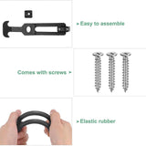 Maxbell 2Pcs T Handle Hasp Draw Latch Replacement for Engineering Machine Coolers RV Black