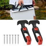 Maxbell 2Pcs T Handle Hasp Draw Latch Replacement for Engineering Machine Coolers RV Orange