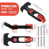 Maxbell 2Pcs T Handle Hasp Draw Latch Replacement for Engineering Machine Coolers RV Orange