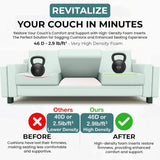 Maxbell Couch Cushion Support Insert Couch Supporter for Living Room Chair Sectional black