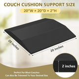 Maxbell Couch Cushion Support Insert Couch Supporter for Living Room Chair Sectional black