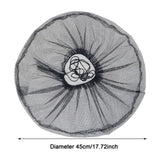Maxbell Finger Protector Polyester Fan Cover for Round Fan Ceiling Fans Desktop Fans Black