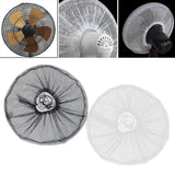 Maxbell Finger Protector Polyester Fan Cover for Round Fan Ceiling Fans Desktop Fans Black