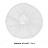 Maxbell Finger Protector Polyester Fan Cover for Round Fan Ceiling Fans Desktop Fans White