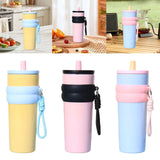Maxbell Insulated Cup Travel Mug 710ml Sporting Water Bottle for Picnic Outdoor Home yellow