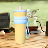 Maxbell Insulated Cup Travel Mug 710ml Sporting Water Bottle for Picnic Outdoor Home yellow