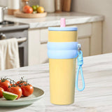 Maxbell Insulated Cup Travel Mug 710ml Sporting Water Bottle for Picnic Outdoor Home yellow