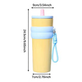 Maxbell Insulated Cup Travel Mug 710ml Sporting Water Bottle for Picnic Outdoor Home yellow
