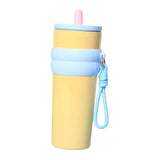 Maxbell Insulated Cup Travel Mug 710ml Sporting Water Bottle for Picnic Outdoor Home yellow