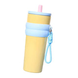 Maxbell Insulated Cup Travel Mug 710ml Sporting Water Bottle for Picnic Outdoor Home yellow