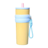 Maxbell Insulated Cup Travel Mug 710ml Sporting Water Bottle for Picnic Outdoor Home yellow