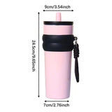 Maxbell Insulated Cup Travel Mug 710ml Sporting Water Bottle for Picnic Outdoor Home pink
