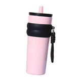 Maxbell Insulated Cup Travel Mug 710ml Sporting Water Bottle for Picnic Outdoor Home pink