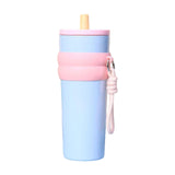 Maxbell Insulated Cup Travel Mug 710ml Sporting Water Bottle for Picnic Outdoor Home blue