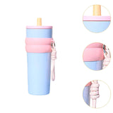 Maxbell Insulated Cup Travel Mug 710ml Sporting Water Bottle for Picnic Outdoor Home blue