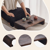 Maxbell Wooden Low Stool Versatile Bed Table Small Ottoman for Household Desk Tatami