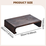 Maxbell Wooden Low Stool Versatile Bed Table Small Ottoman for Household Desk Tatami