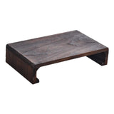Maxbell Wooden Low Stool Versatile Bed Table Small Ottoman for Household Desk Tatami