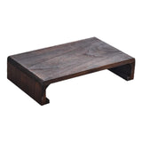 Maxbell Wooden Low Stool Versatile Bed Table Small Ottoman for Household Desk Tatami