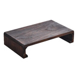 Maxbell Wooden Low Stool Versatile Bed Table Small Ottoman for Household Desk Tatami