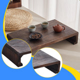 Maxbell Wooden Low Stool Versatile Bed Table Small Ottoman for Household Desk Tatami