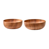 Maxbell Wood Snack Serving Bowl Multipurpose Mixing Bowl for Vegetable Potato Veggie 20cmx7.5cm
