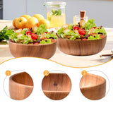 Maxbell Wood Snack Serving Bowl Multipurpose Mixing Bowl for Vegetable Potato Veggie 20cmx7.5cm