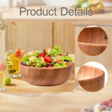 Maxbell Wood Snack Serving Bowl Multipurpose Mixing Bowl for Vegetable Potato Veggie 20cmx7.5cm
