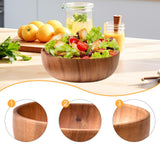 Maxbell Wood Snack Serving Bowl Multipurpose Mixing Bowl for Vegetable Potato Veggie 22cmx7.5cm