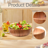 Maxbell Wood Snack Serving Bowl Multipurpose Mixing Bowl for Vegetable Potato Veggie 22cmx7.5cm