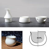 Maxbell Ceramic Sake Set with Warmer 4 Ceramic Cups for Tea Party Friends Restaurant