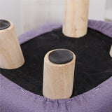 Maxbell Animal Footstool Solid Wood Support Elephant Shaped Cute Upholstered Ottoman
