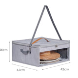 Maxbell Hat Storage Box with Shoulder Strap Polyester Practical Cowboy Hat Organizer