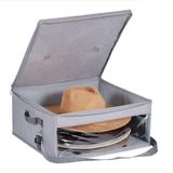Maxbell Hat Storage Box with Shoulder Strap Polyester Practical Cowboy Hat Organizer