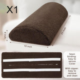 Maxbell recliner Leg Rest Cushion Pillow with Elastic Band Headrest for Lounge Chair Brown